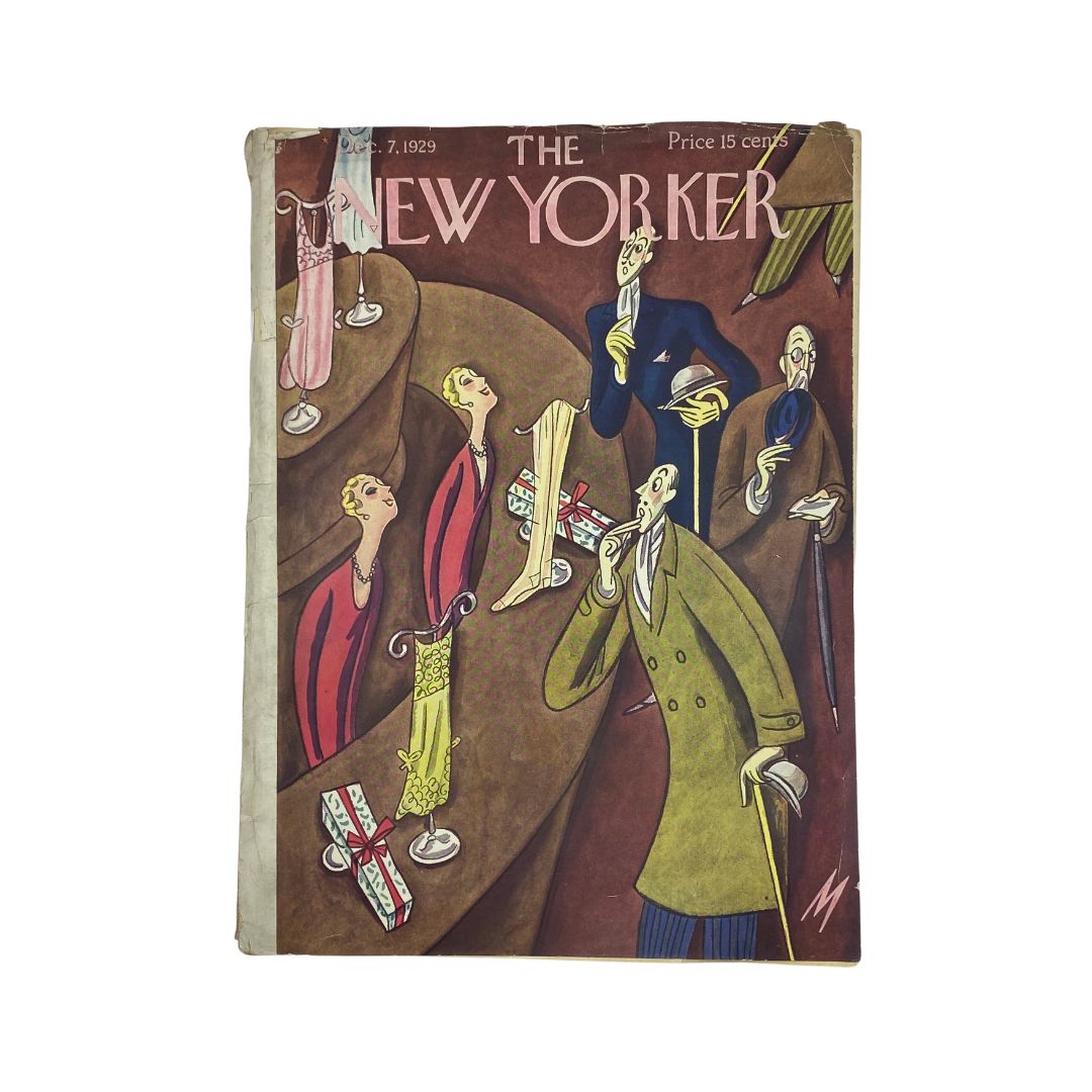 Cover of The New Yorker, December 7, 1929, featuring artwork by Julian de Miskey