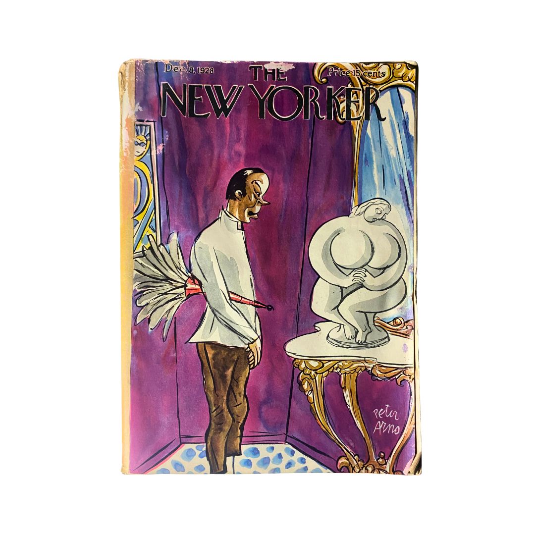 Cover of The New Yorker, December 8, 1928, featuring artwork by Peter Arno