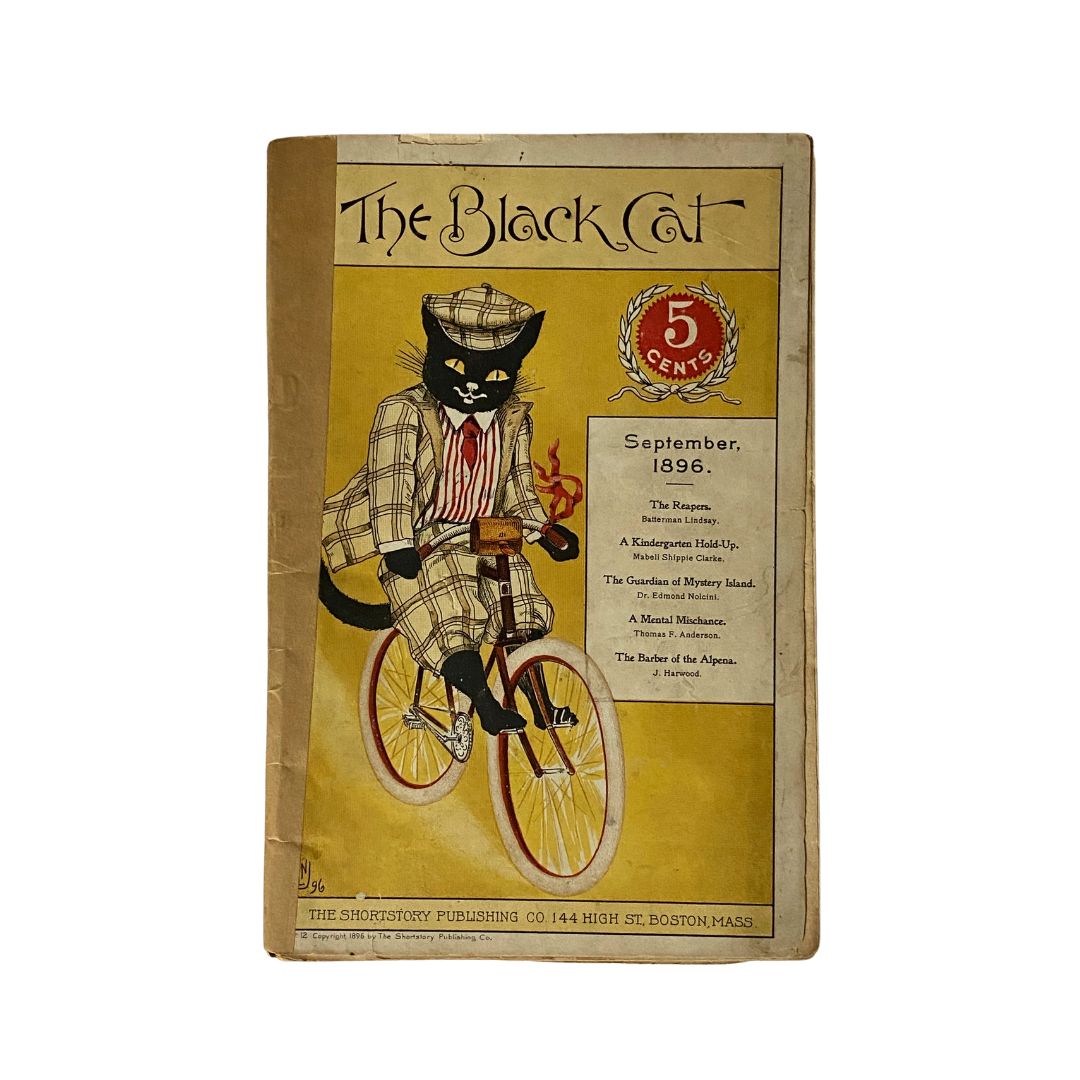 The Black Cat Magazine, September 1896: Featuring 'A Kindergarten Hold-Up' on the cover