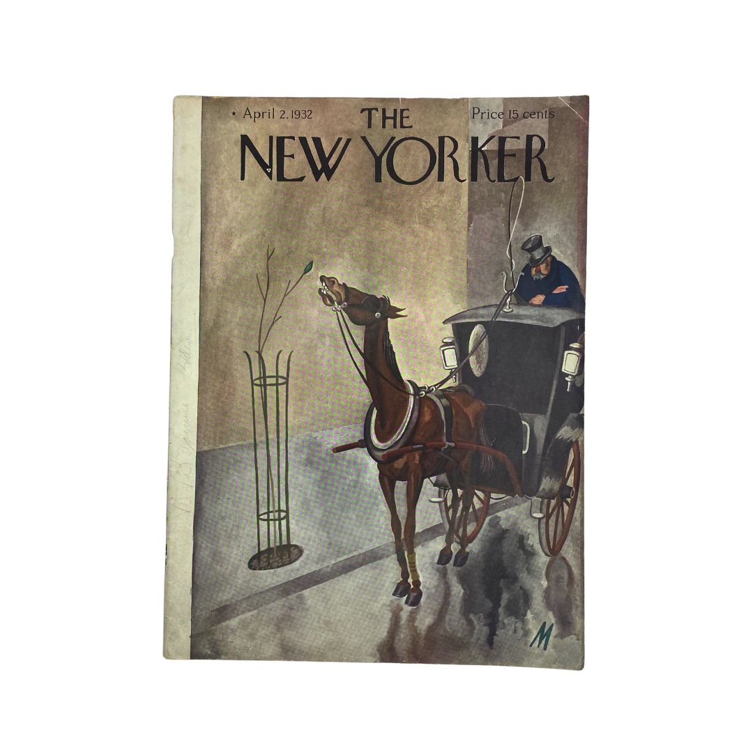 Cover of The New Yorker, April 2, 1932, featuring Julian De Miskey