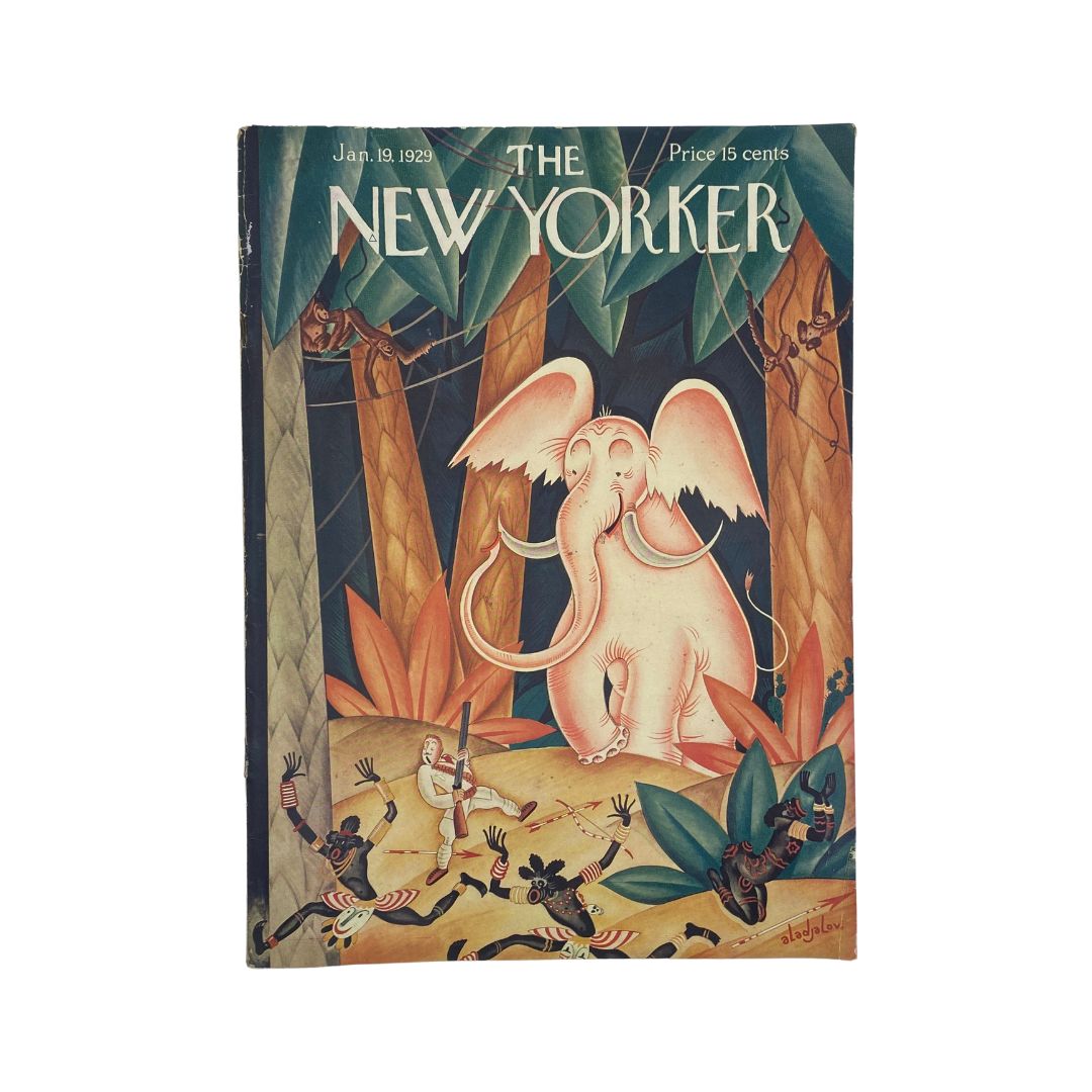 Cover of The New Yorker, January 19, 1929, featuring artwork by Constantin Alajalov