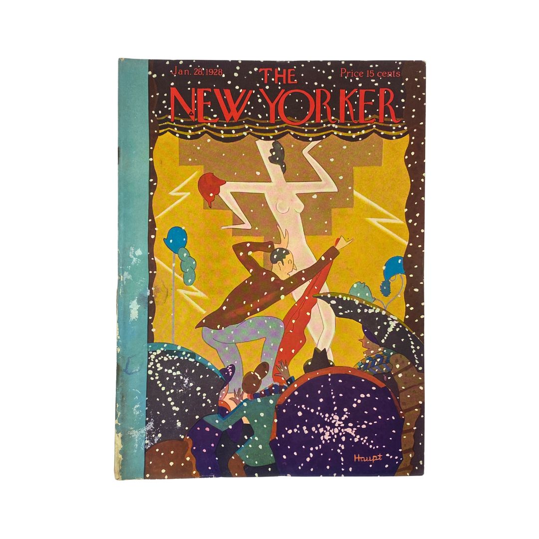 Cover of The New Yorker, January 28, 1928, featuring artwork by Theodore Haupt