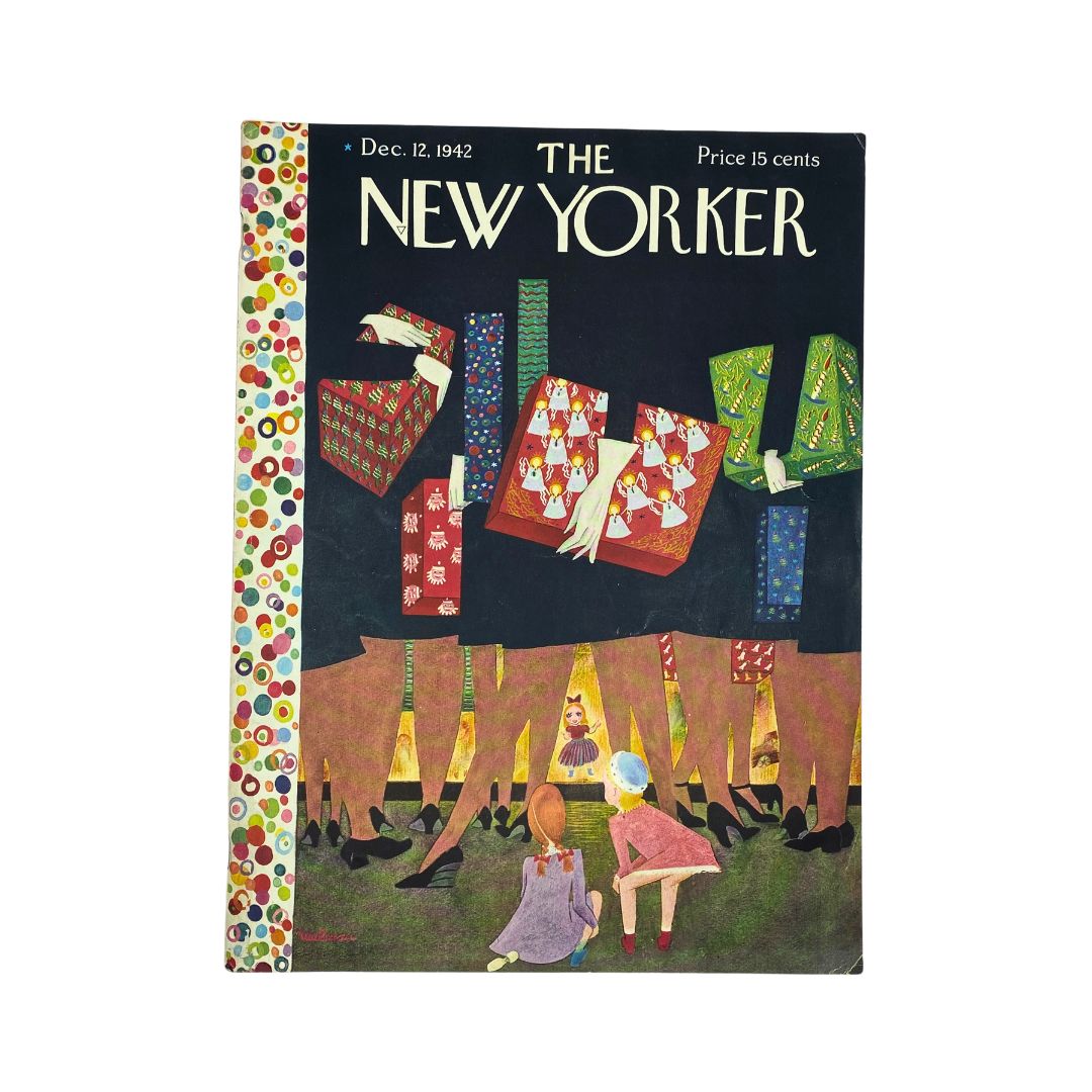 Cover of The New Yorker, December 12, 1942, featuring artwork by Christina Malman, in very good (VG) condition