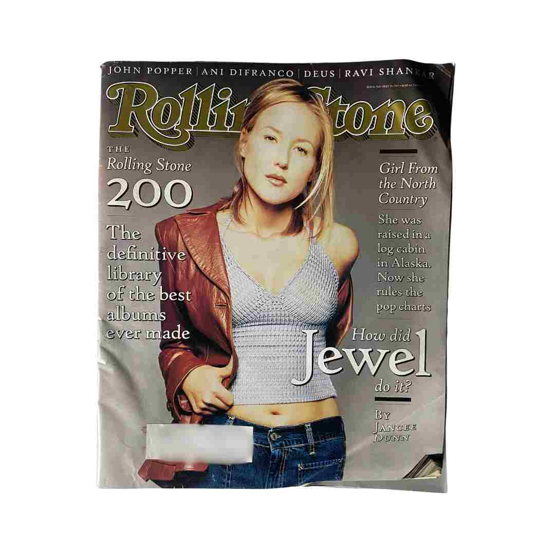 Rolling Stone Magazine May 15, 1997 Issue 760 featuring Jewel by Jancee Dunn on the cover, showcasing her rise in the music industry.