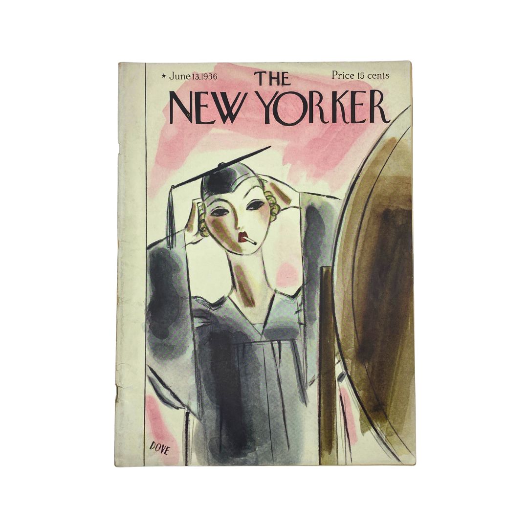 Cover of The New Yorker, June 13, 1936, featuring an illustration by Leonard Dove, VG condition