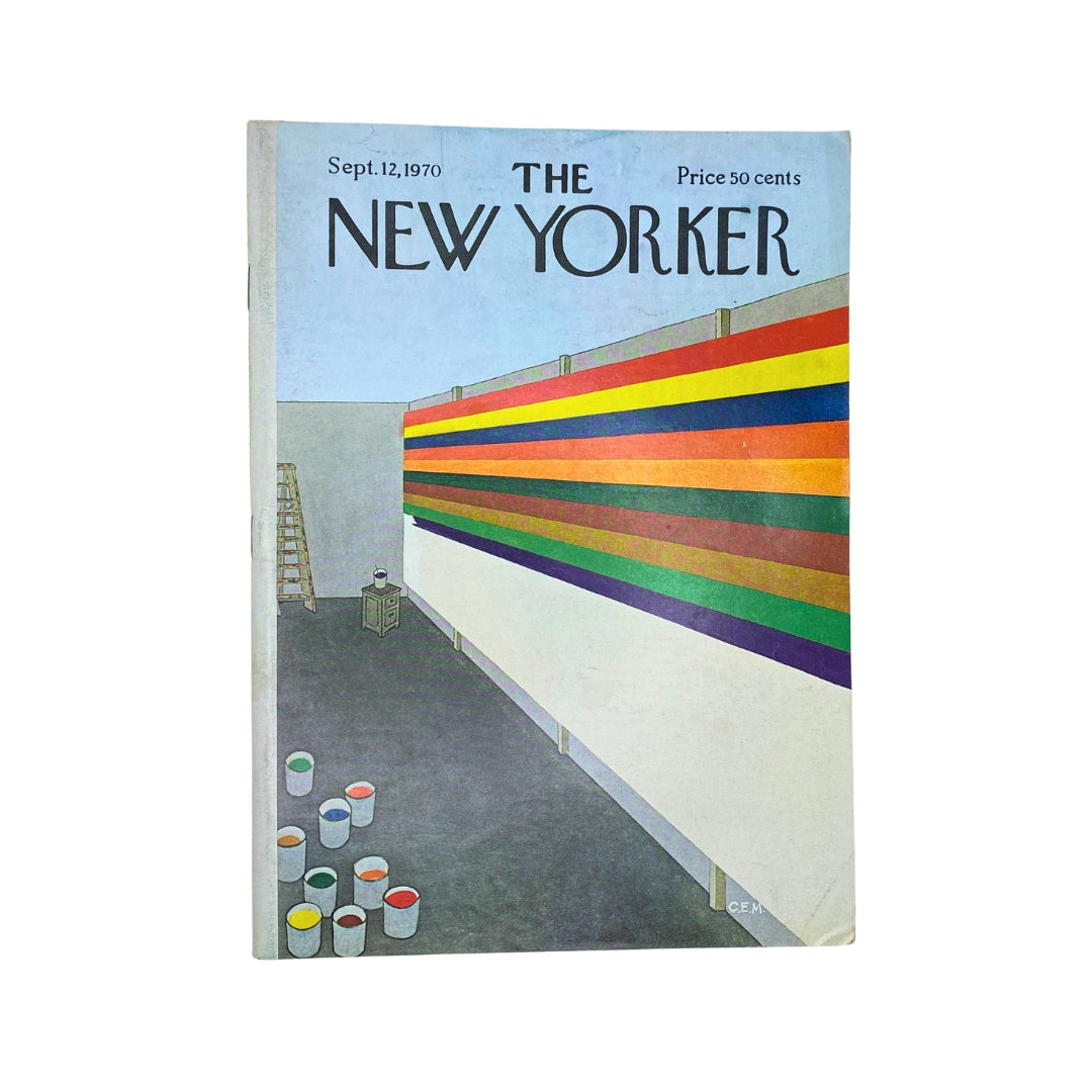 The New Yorker Complete Magazine September 12, 1970 Charles E. Martin Cover VG