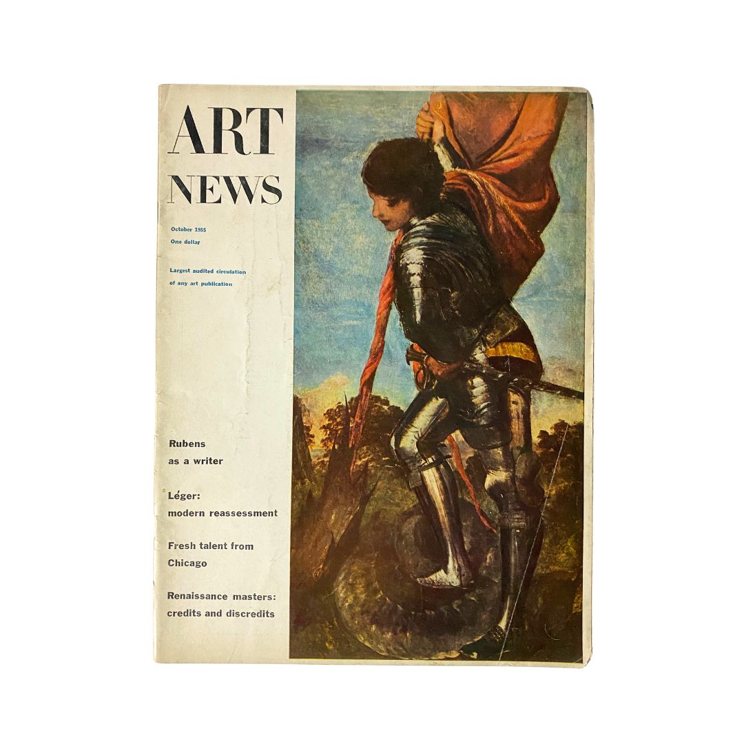 Vintage Art News Magazine October 1955 Leger: Modern Reassessment No Label