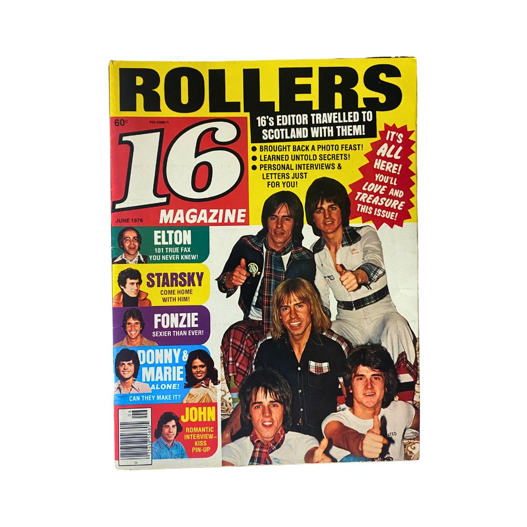 16 Magazine June 1976 Elton John, Donny & Marie, Starsky w Poster