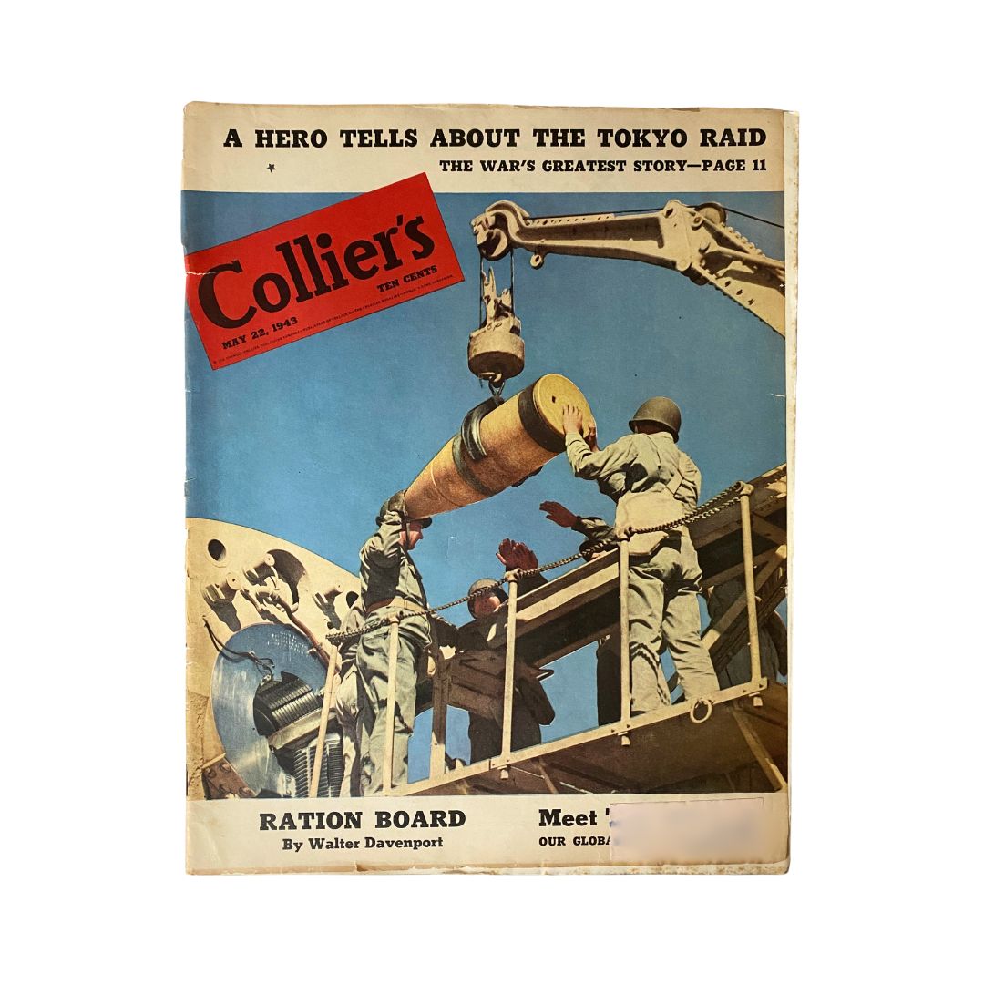 Vintage Collier's Magazine May 22, 1943 A Hero Tells About The Tokyo Raid