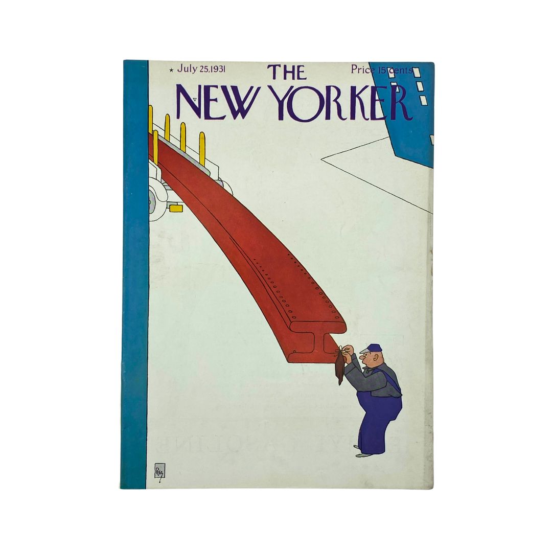 Cover of The New Yorker, July 25, 1931, featuring artwork by Gardner Rea