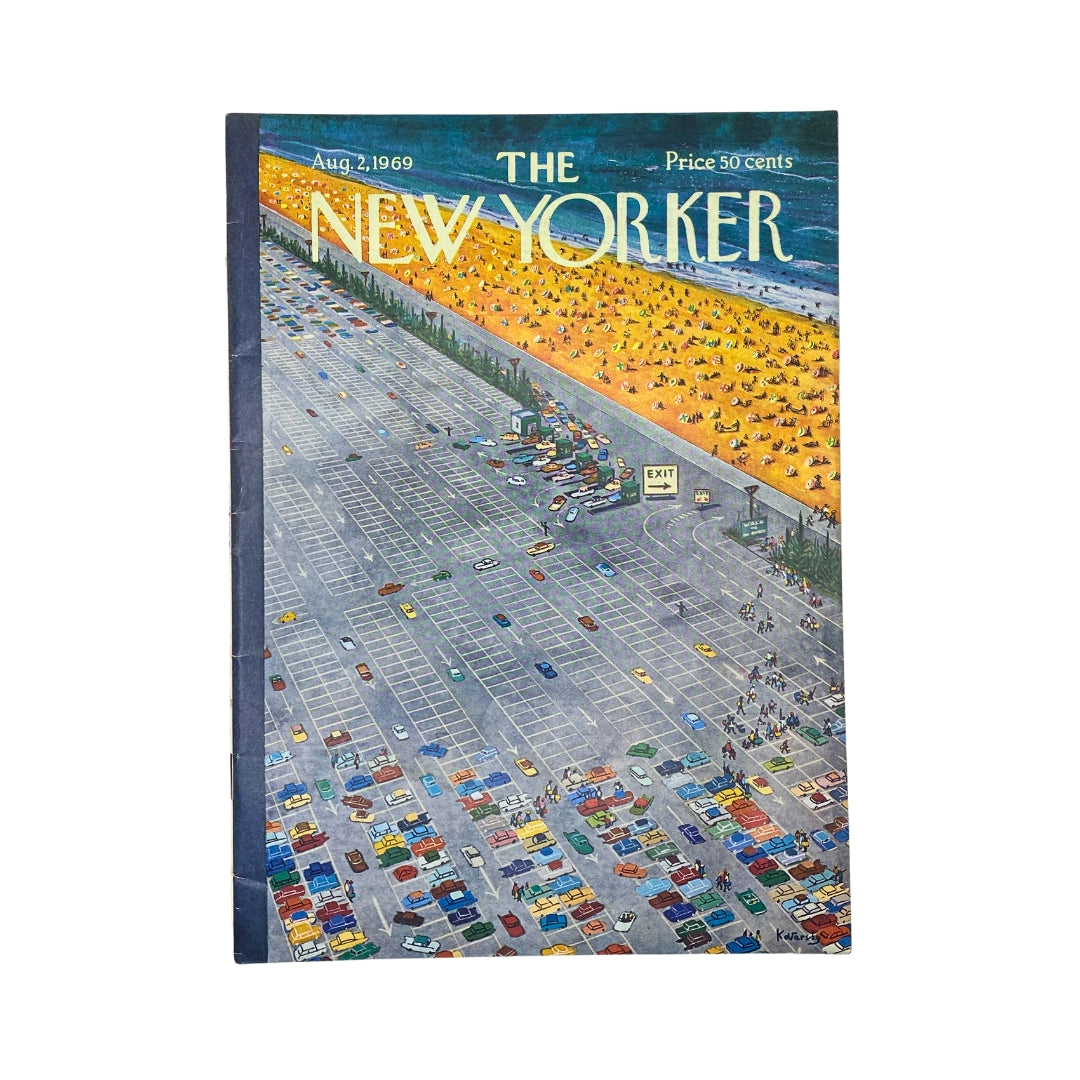 The New Yorker Complete Magazine August 2, 1969 Anatol Kovarsky Cover VG