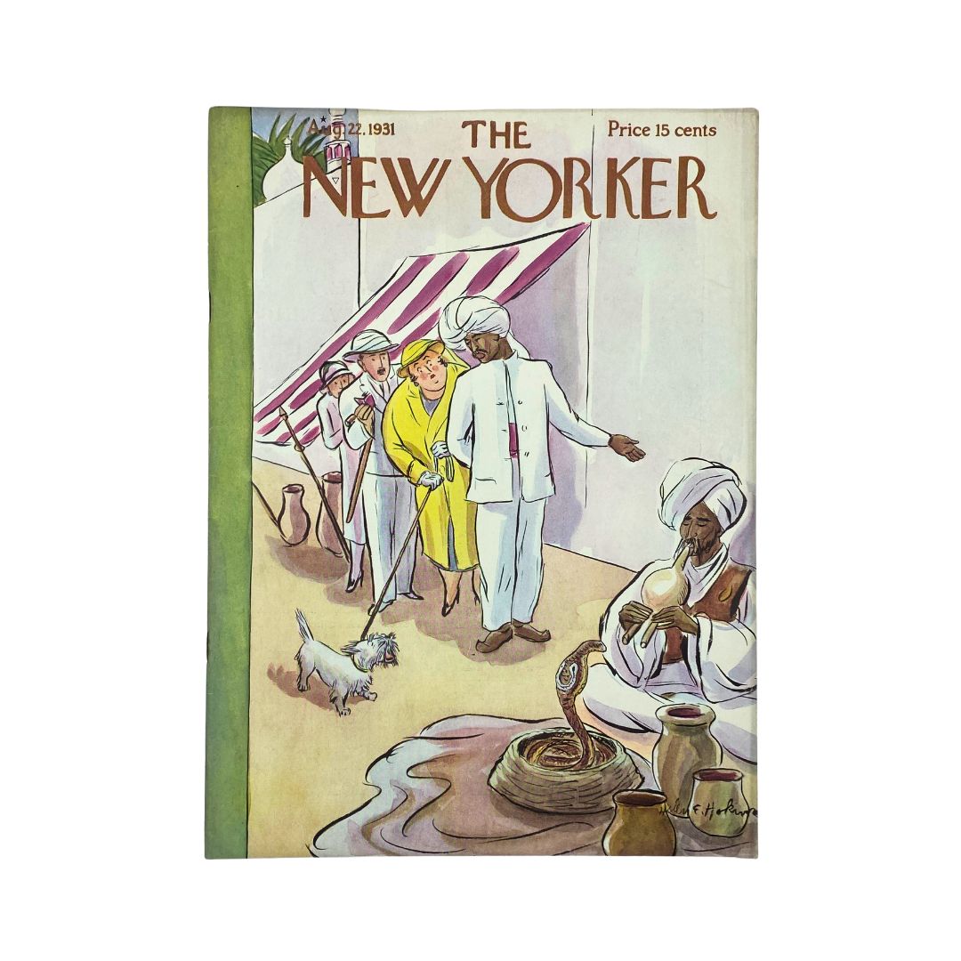 Cover of The New Yorker, August 22, 1931, featuring artwork by Helen E. Hokinson, in very good (VG) condition