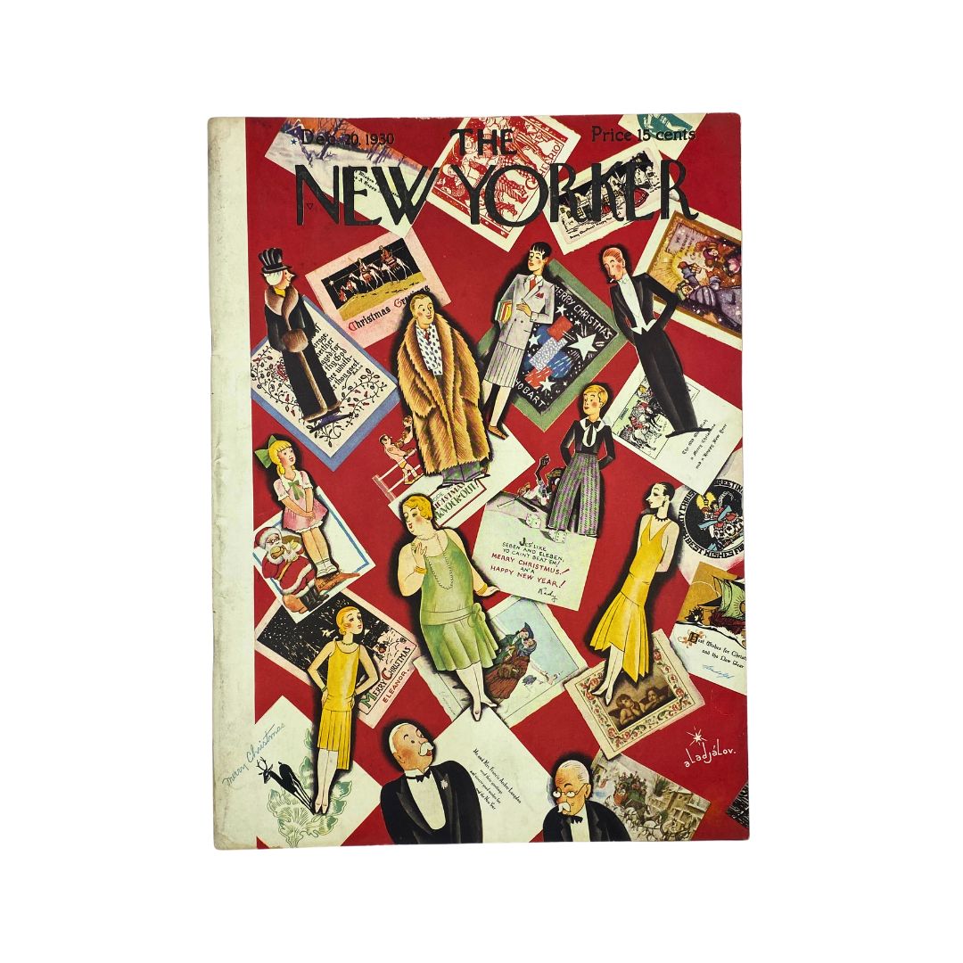 Cover of The New Yorker, December 20, 1930, featuring artwork by Constantin Alajalov, in very good (VG) condition