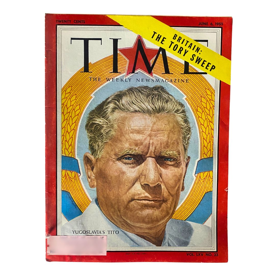 Vintage Time Magazine June 6, 1955 Vol 65 No. 23 Josip Broz Tito