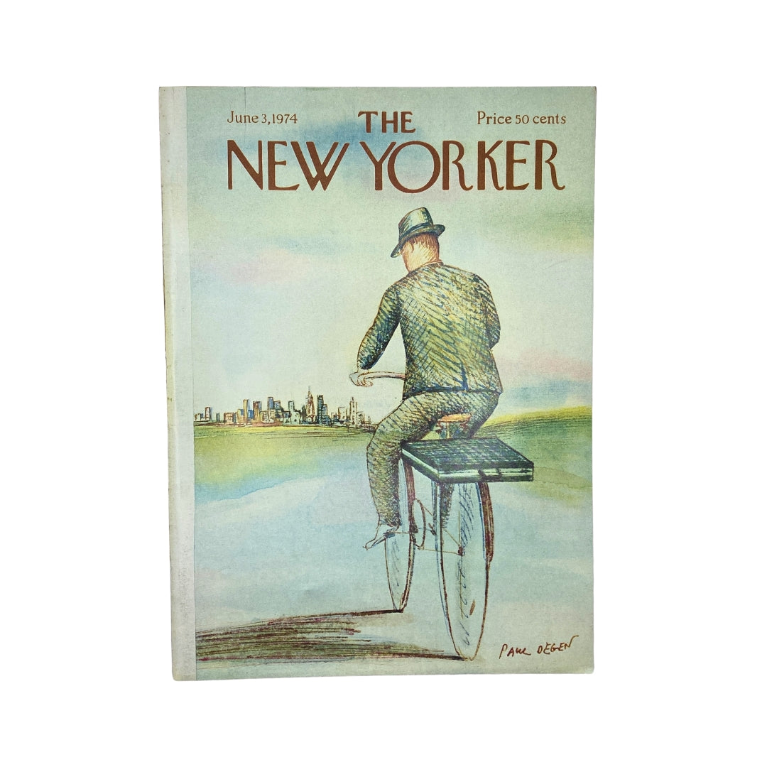 The New Yorker Complete Magazine June 3, 1974 Paul Degen Cover No Label VG