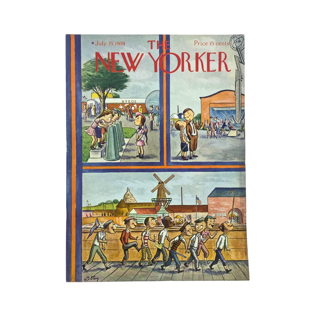Cover of The New Yorker, July 29, 1939, featuring an illustration by William Steig, VG condition