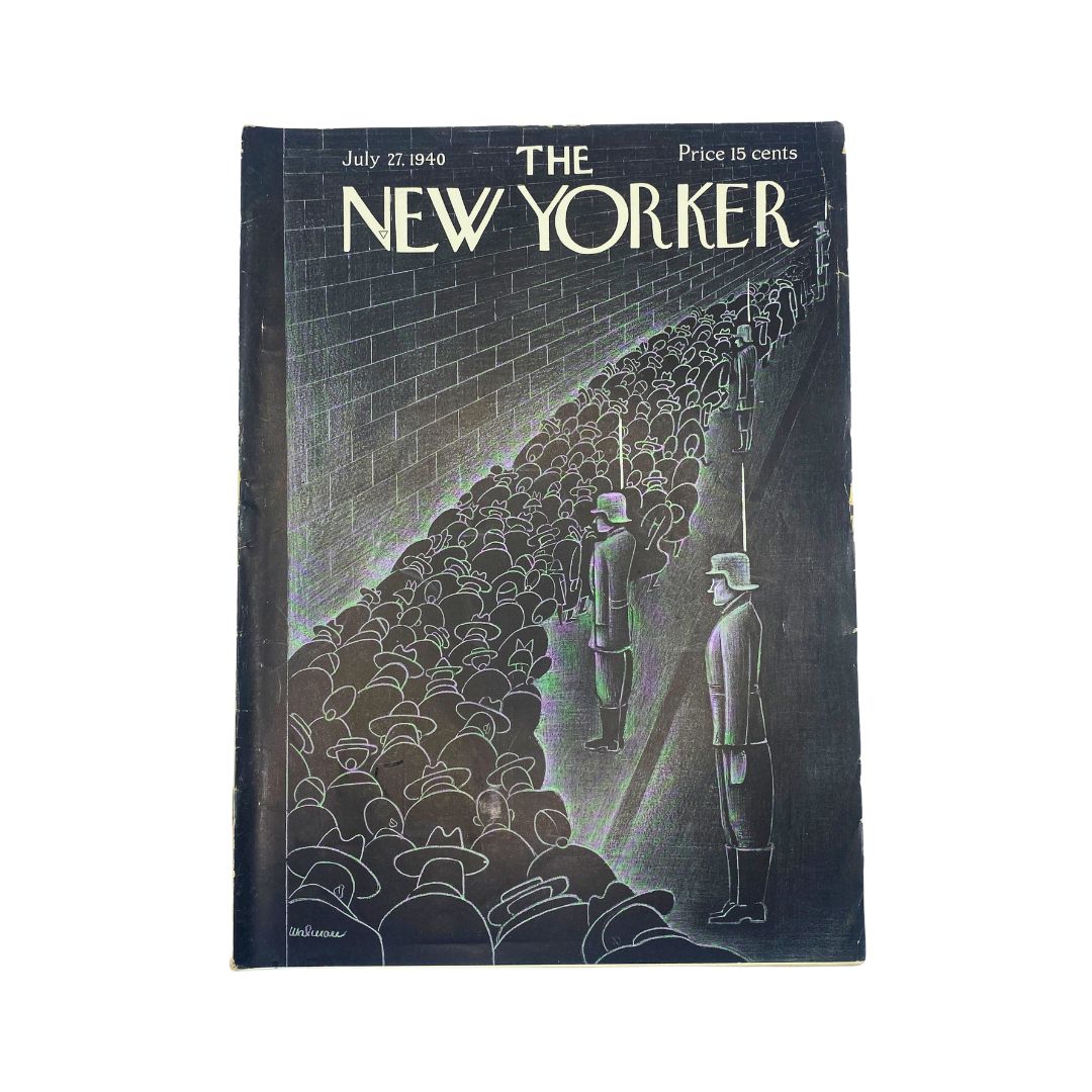 The New Yorker, July 27, 1940: Complete magazine with cover artwork by Christina Malman in VG condition.