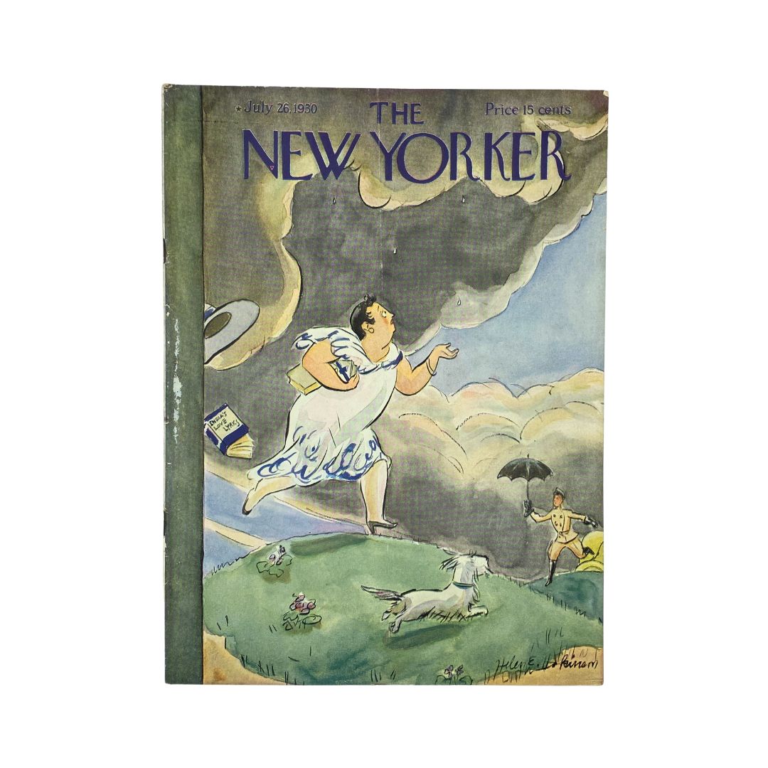 Cover of The New Yorker, July 26, 1930, featuring artwork by Helen E. Hokinson