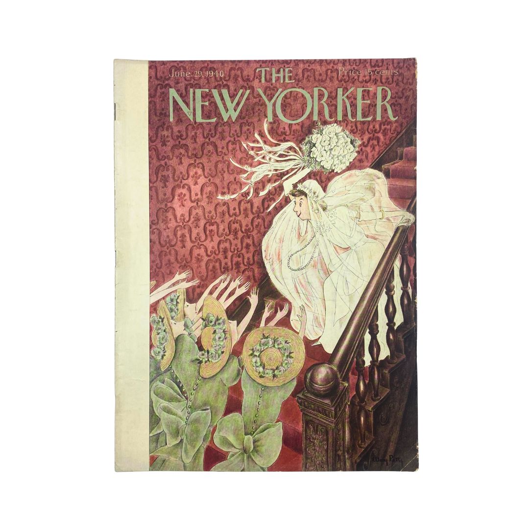Cover of The New Yorker, June 29, 1940, featuring an illustration by Mary Petty, VG condition