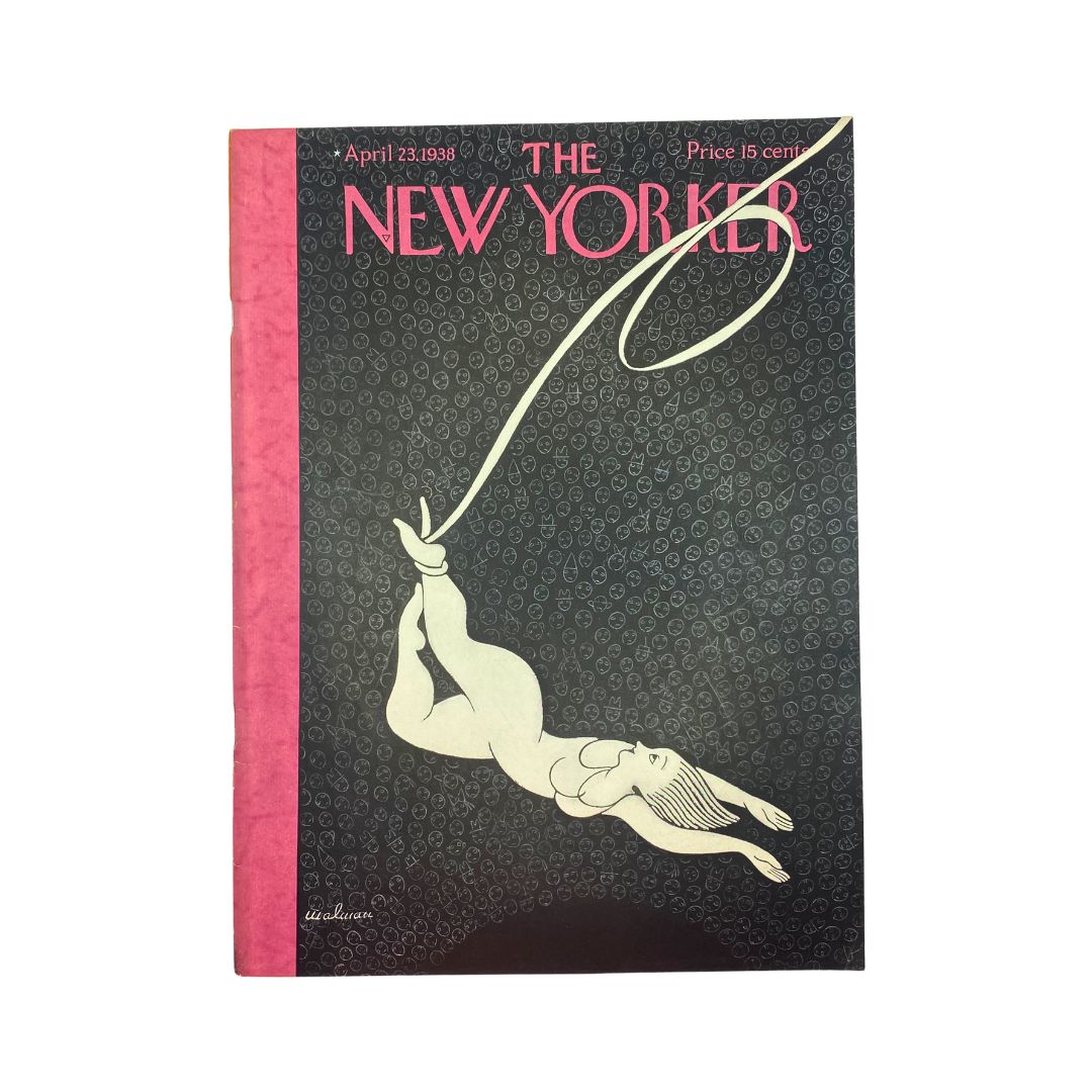 Cover of The New Yorker, April 23, 1938, featuring an illustration by Christina Malman, VG condition