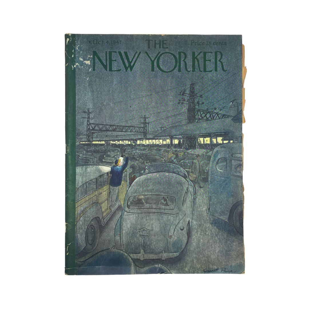 The New Yorker, October 4, 1947: Complete magazine featuring cover artwork by Garrett Price