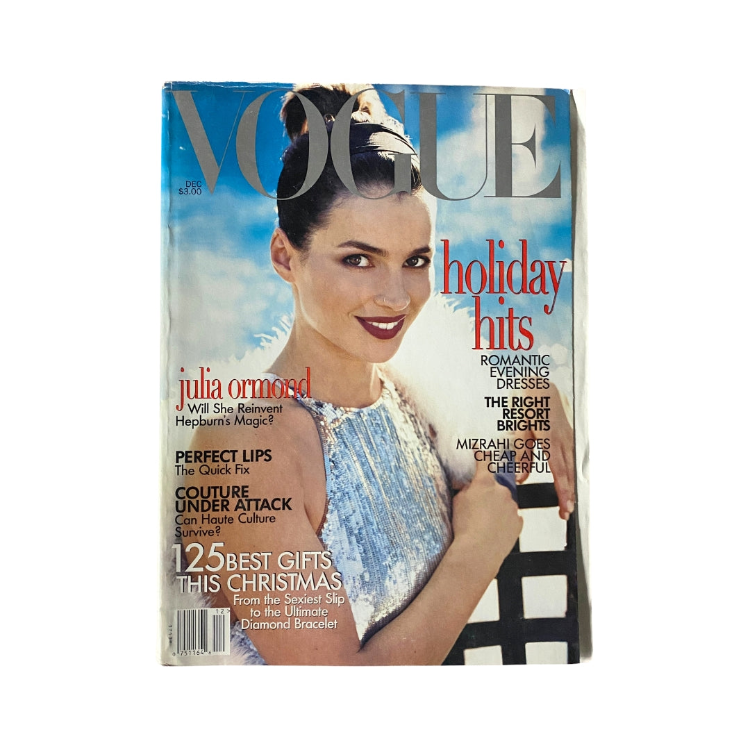Vogue Magazine December 1995 Julia Ormond Cover No Label VG