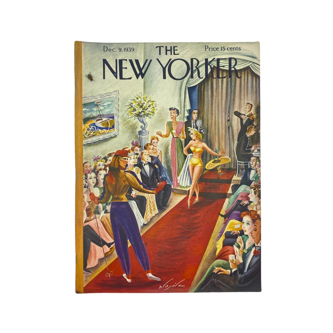 Cover of The New Yorker, December 9, 1939, featuring artwork by Constantin Alajalov, in very good (VG) condition