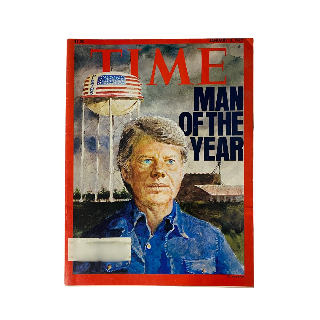 Vintage Time Magazine January 3, 1977 Jimmy Carter, Man of the Year VG