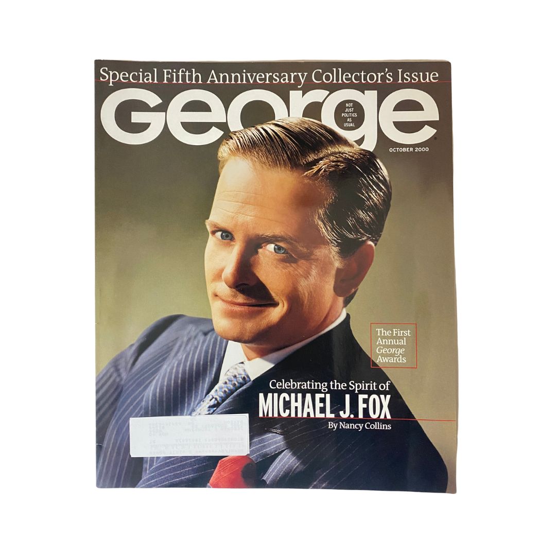 Cover of George Magazine, October 2000, Volume 5, Number 9, featuring Michael J. Fox