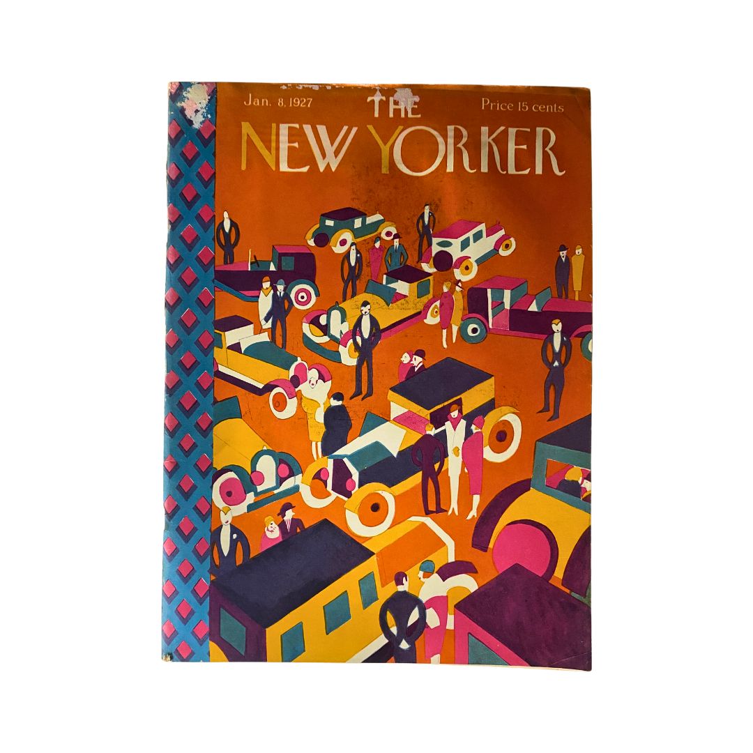Cover of The New Yorker, January 8, 1927, featuring artwork by Ilonka Karasz