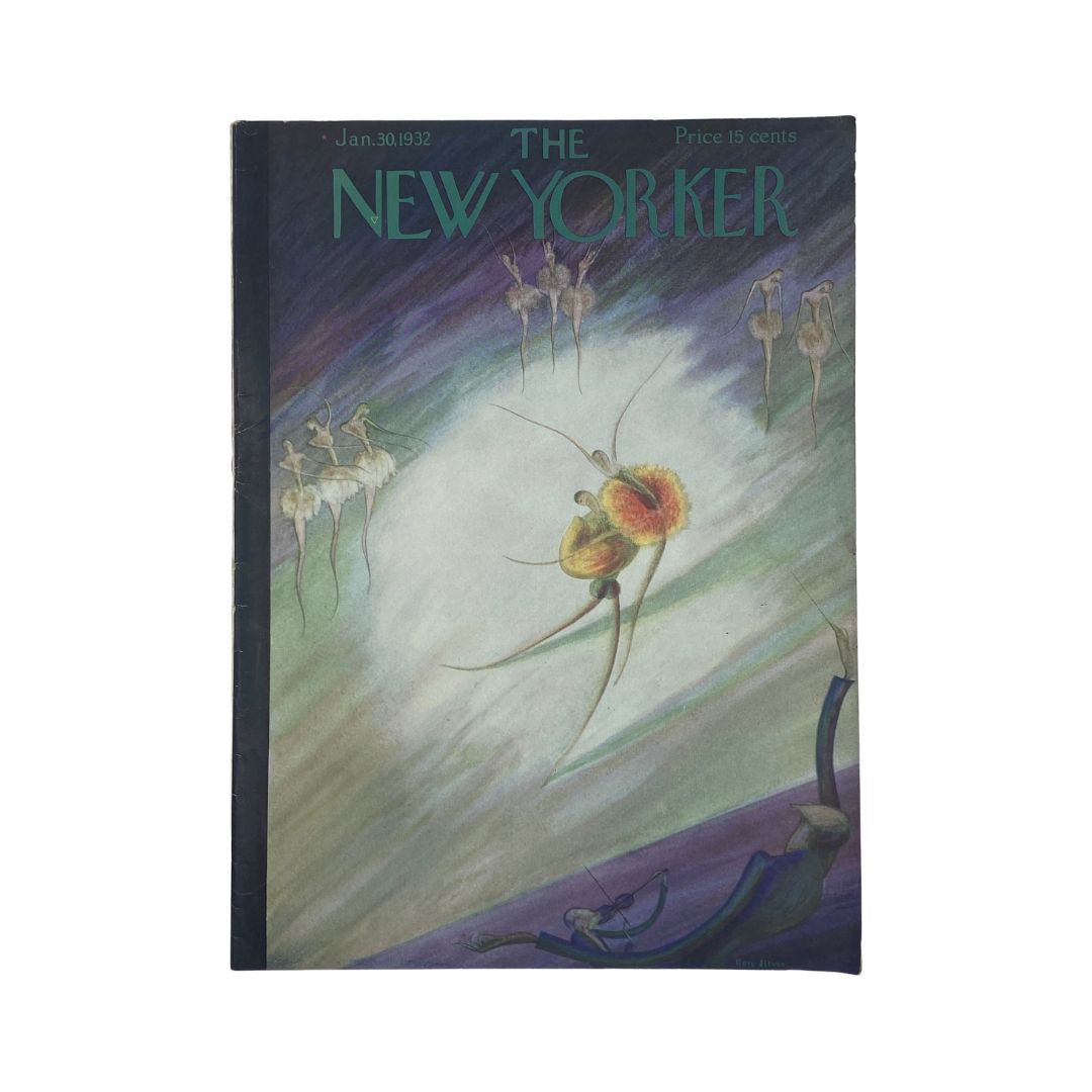 Cover of The New Yorker, January 30, 1932, featuring artwork by Rose Silver
