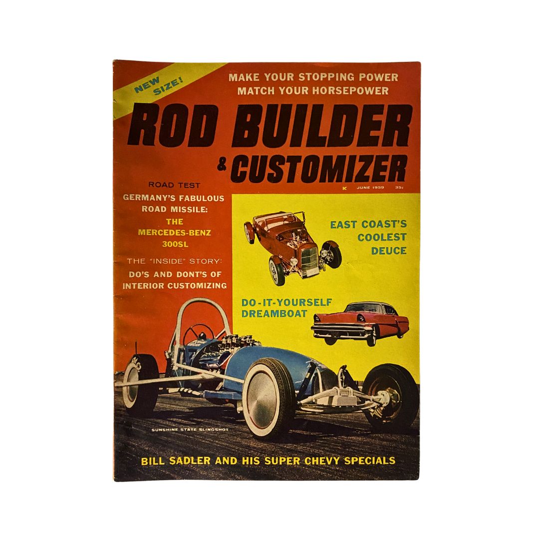 Rod Builder & Customizer Magazine June 1959 Sunshine State Slingshot No Label VG
