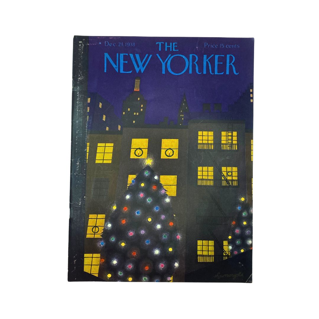 Cover of The New Yorker, December 24, 1938, featuring an illustration by Adolph Kronengold, VG condition