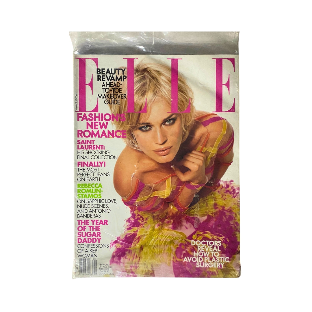 Elle Magazine April 2002 Rebecca Romijn Cover Sealed / New
