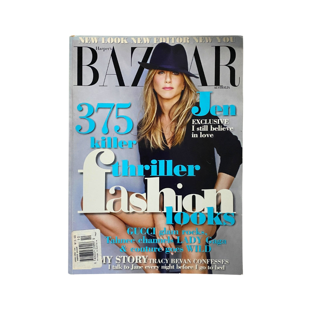 Harper's Bazaar Australia Magazine October 2009 Jennifer Anniston VG import