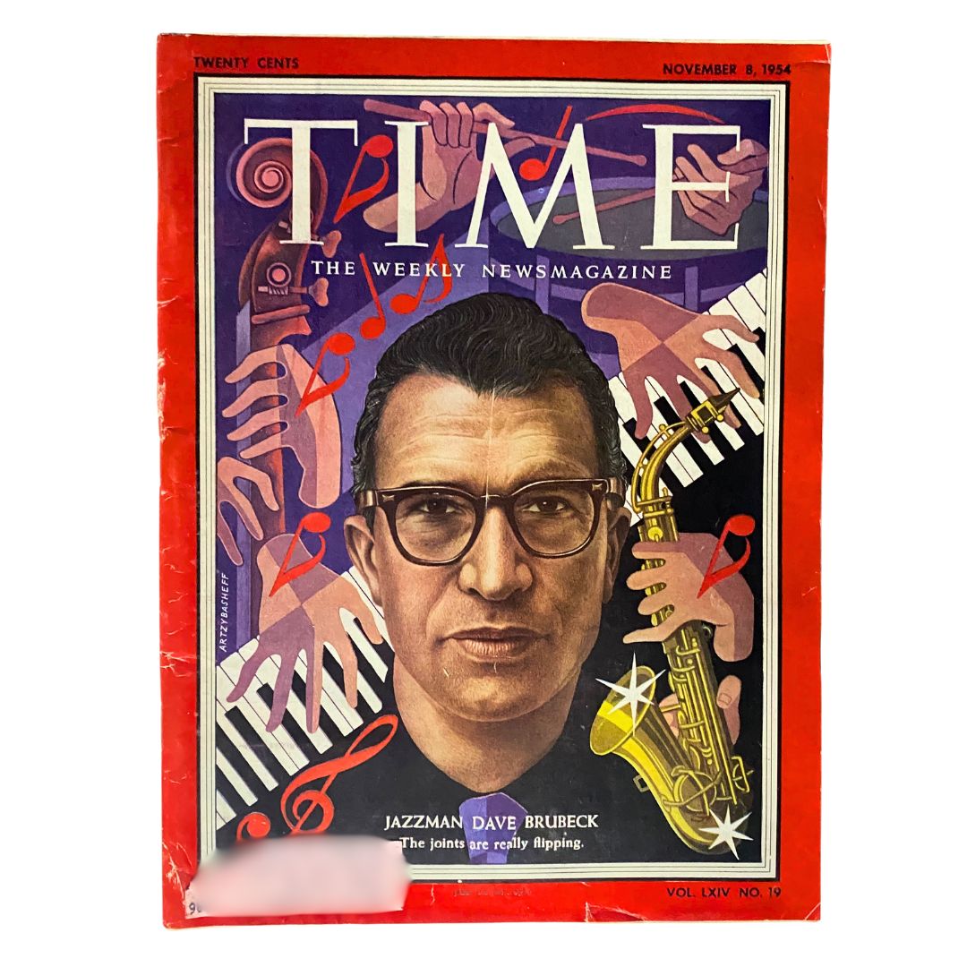Time Magazine November 8, 1954 Vol 64 No. 19 Jazzman Dave Brubeck