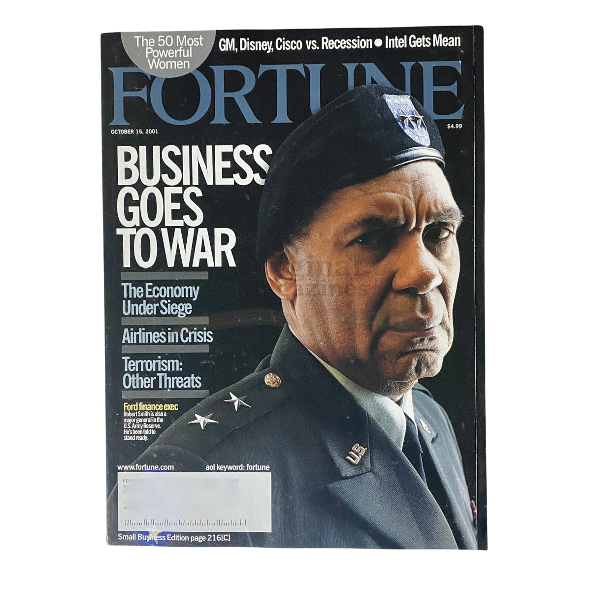 Fortune Magazine October 15, 2001 Ford Finance Executive Robert Smith VG