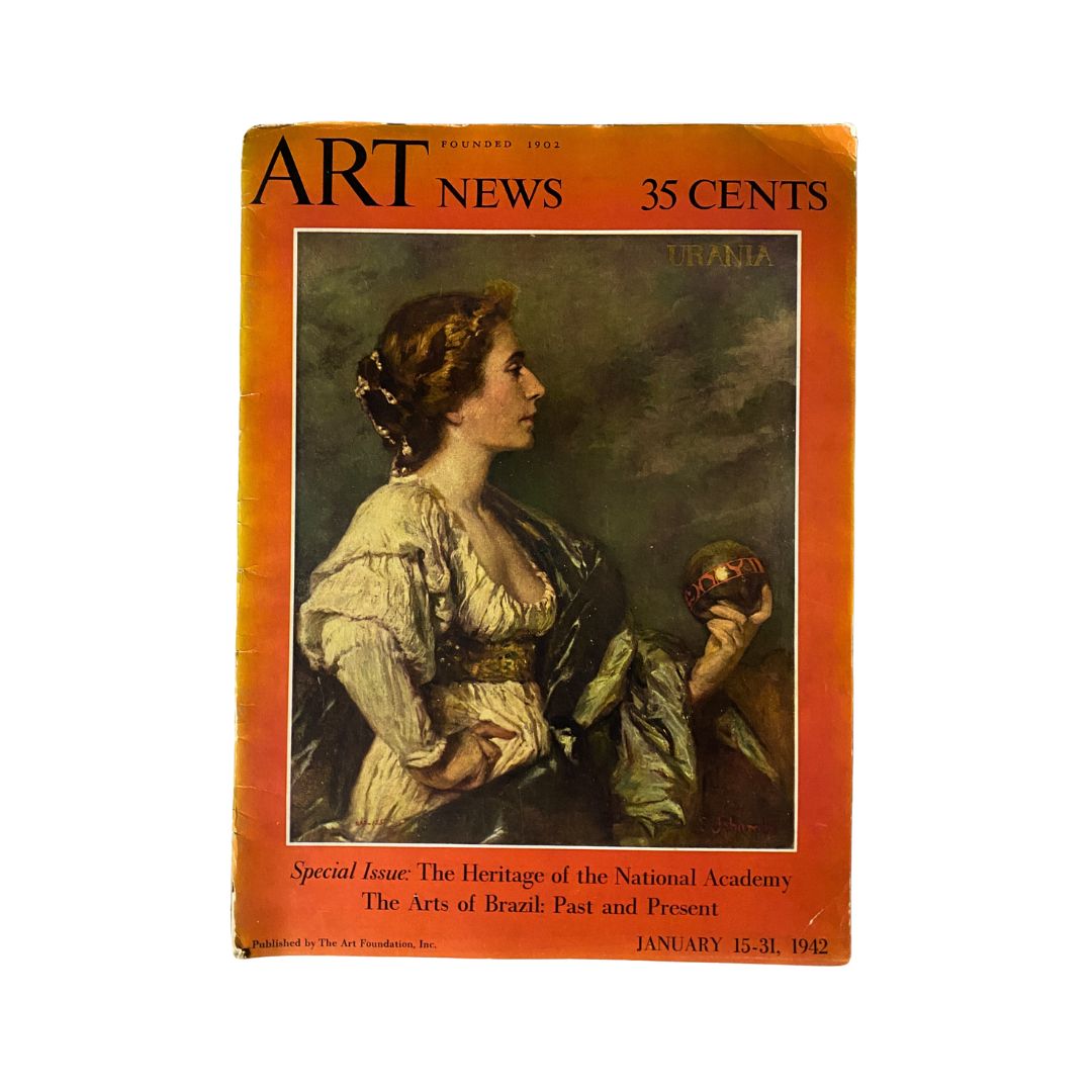 Vintage Art News Magazine January 15, 1942 Samuel Isham: Urania No Label