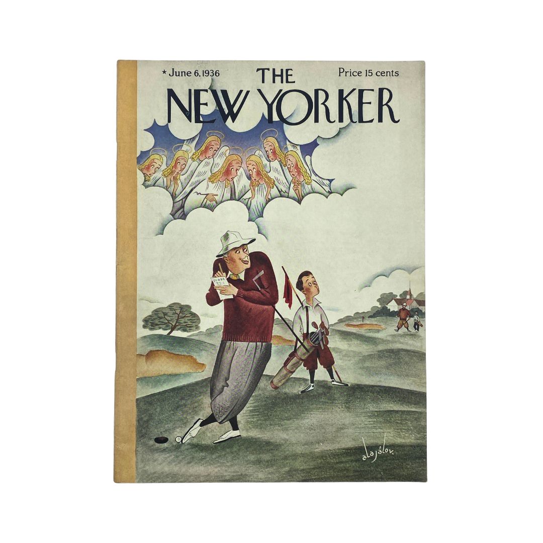 Cover of The New Yorker, June 6, 1936, featuring an illustration by Constantin Alajalov, VG condition