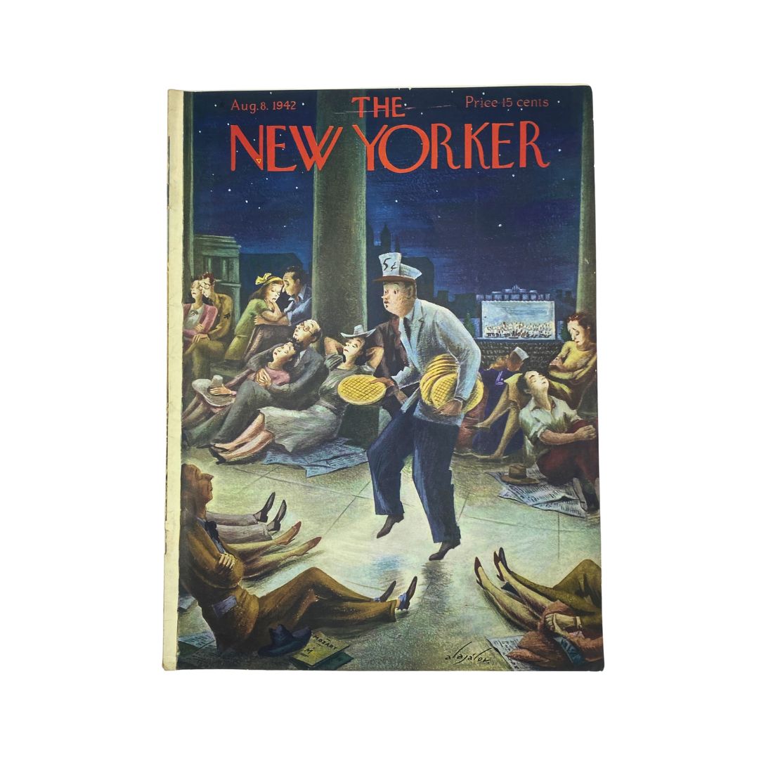 The New Yorker, August 8, 1942: Complete magazine with cover artwork by Constantin Alajalov, in VG condition