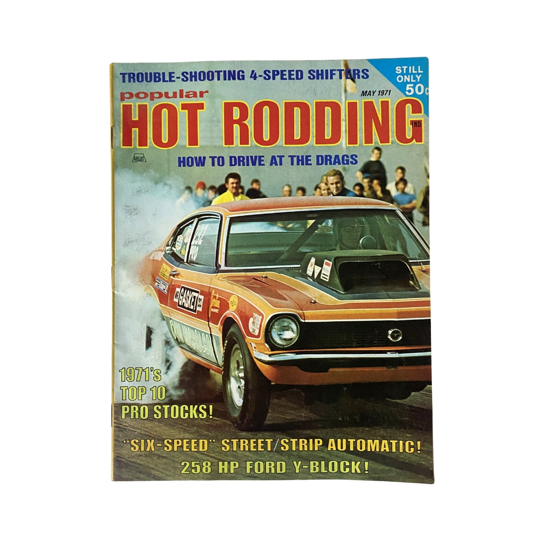 Popular Hot Rodding Magazine May 1971 How To Drive At The Drags No Label VG