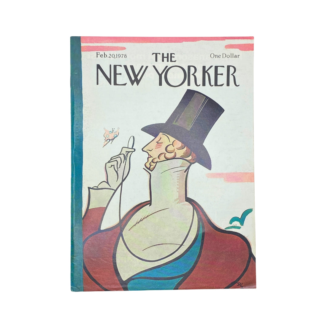 The New Yorker Complete Magazine February 20, 1978 Rea Irvin Cover No Label VG