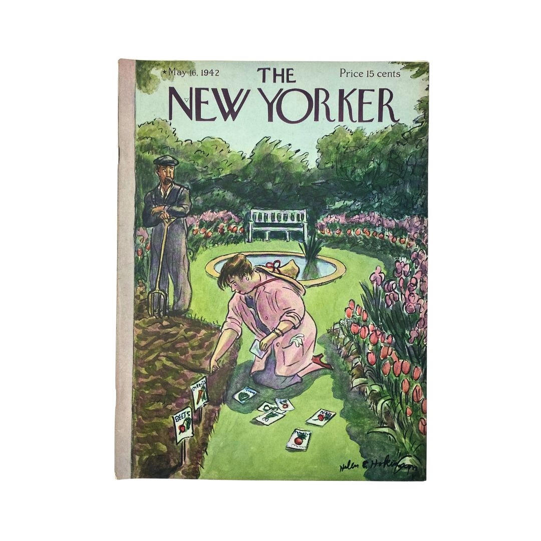 The New Yorker, May 16, 1942: Complete magazine with cover artwork by Helen E. Hokinson, in VG condition