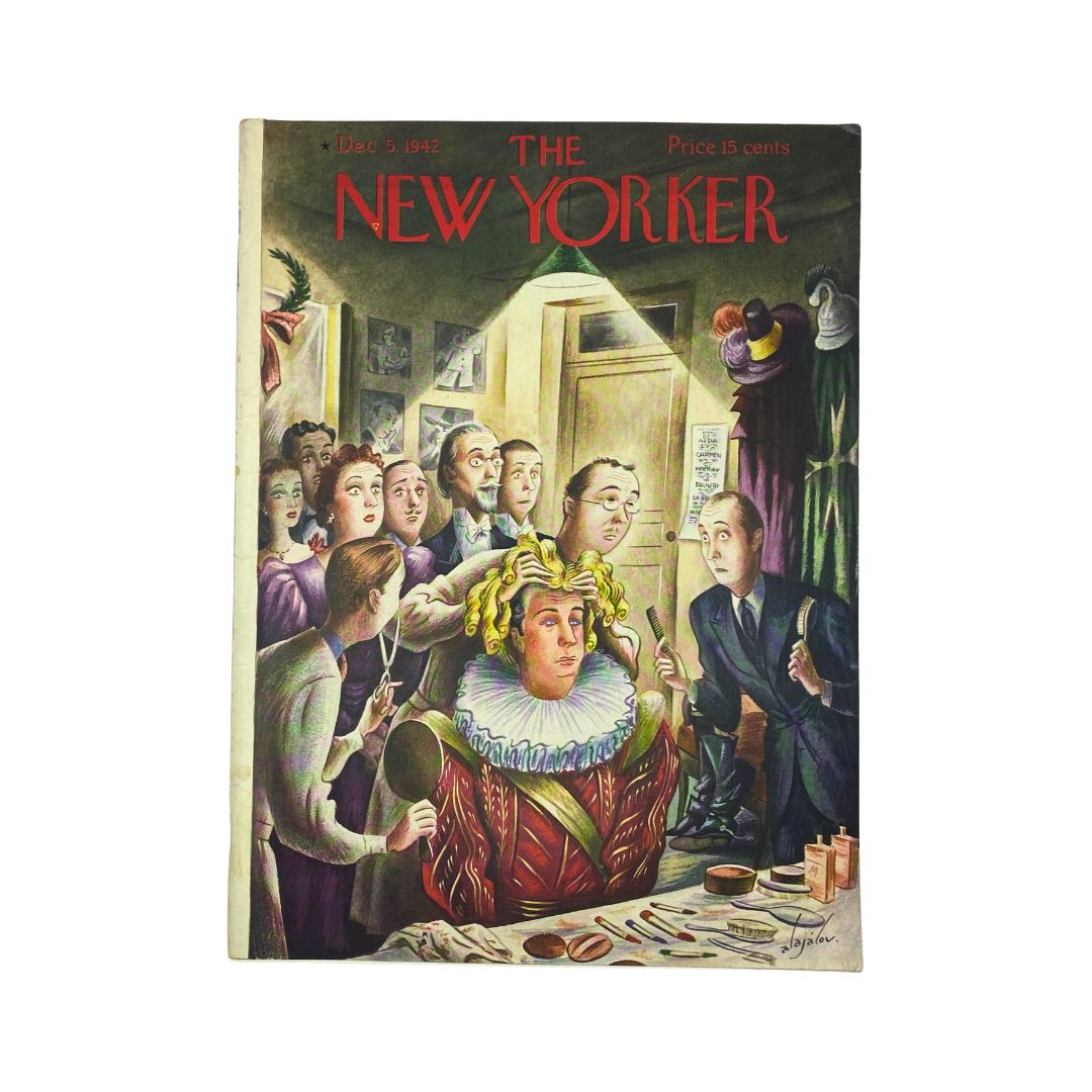 The New Yorker, December 5, 1942: Complete magazine with cover artwork by Constantin Alajalov, in VG condition