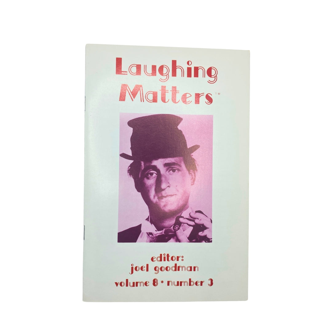 Cover of Laughing Matters Volume 8 Number 3 featuring Sid Caesar, edited by Joel Goodman, showcasing vintage comedy and humor.