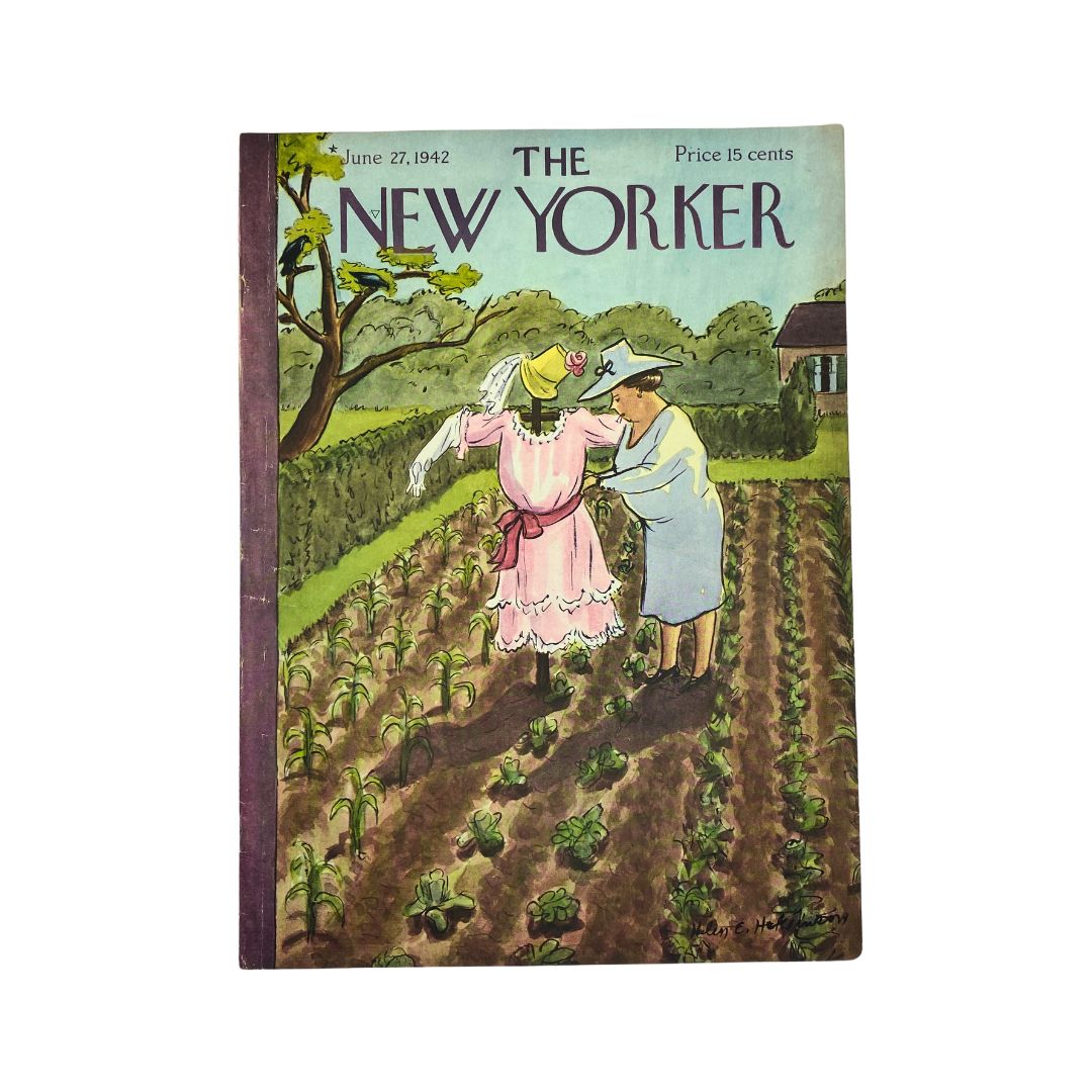The New Yorker, June 27, 1942: Complete magazine with cover artwork by Helen E. Hokinson, in VG condition
