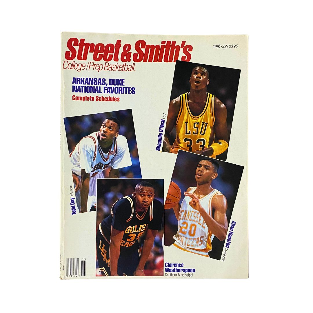 Street & Smith's College/Prep Basketball 1991-1992 Shauille O'Neal No Label VG