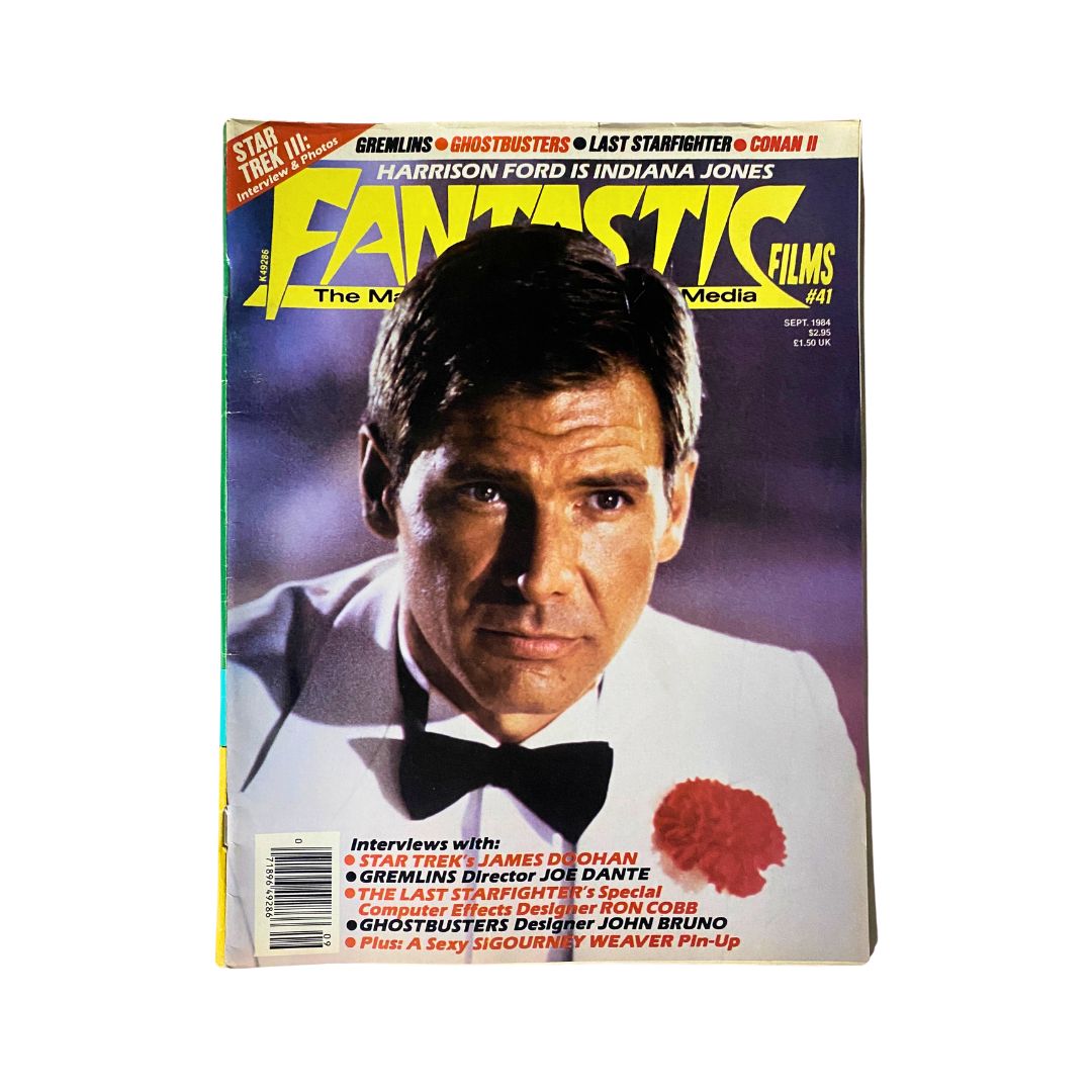 Vintage Fantastic Films Magazine September 1984 Harrison Ford Indiana Jones No Label