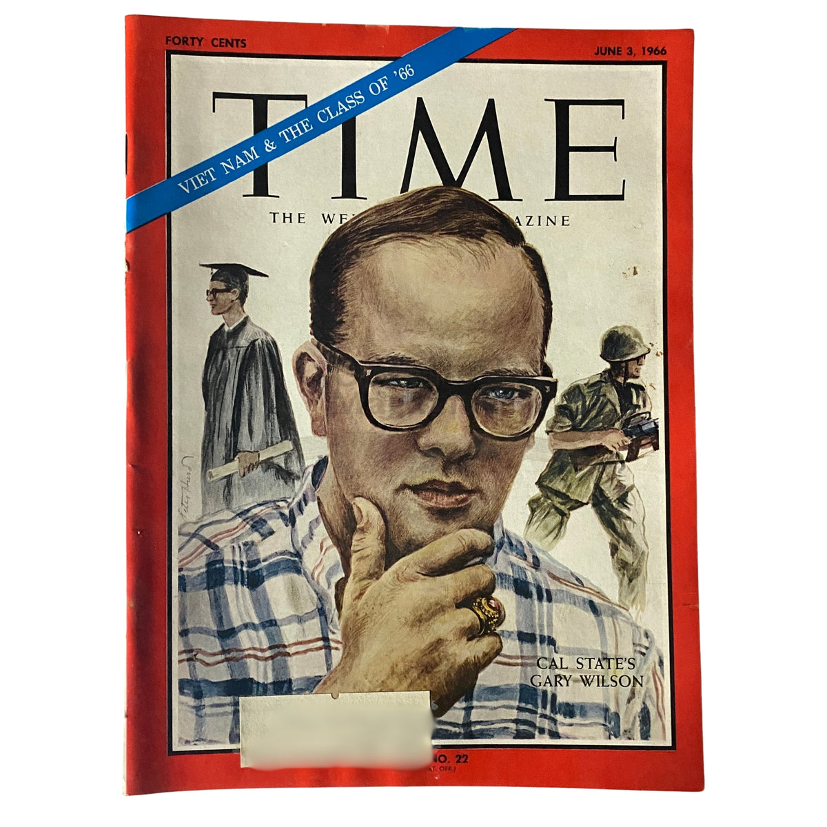 Cover of Time Magazine dated June 3, 1966, featuring Gary Wilson from California State University, highlighting cultural events of the 1960s.