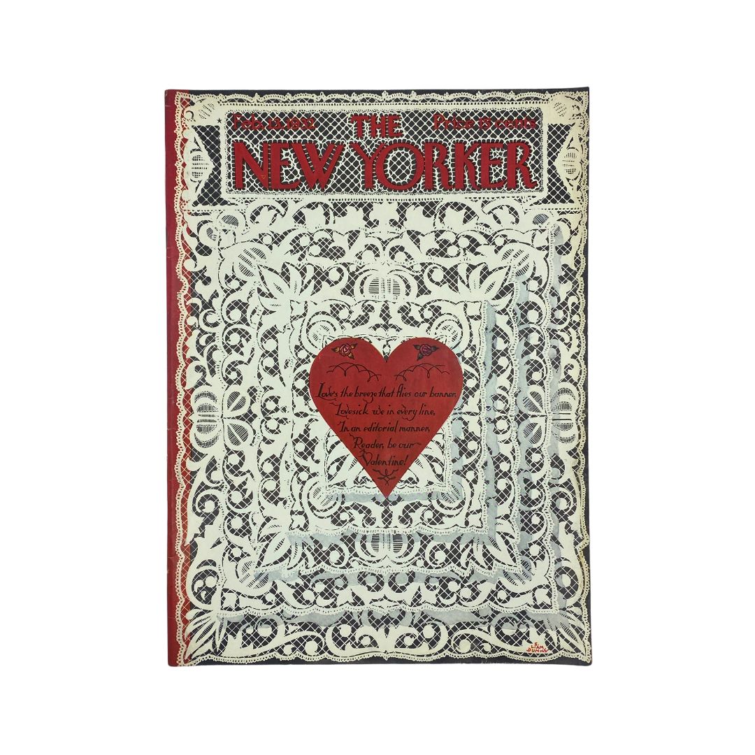 Cover of The New Yorker, February 13, 1932, featuring artwork by S. Liam Dunne, in very good (VG) condition